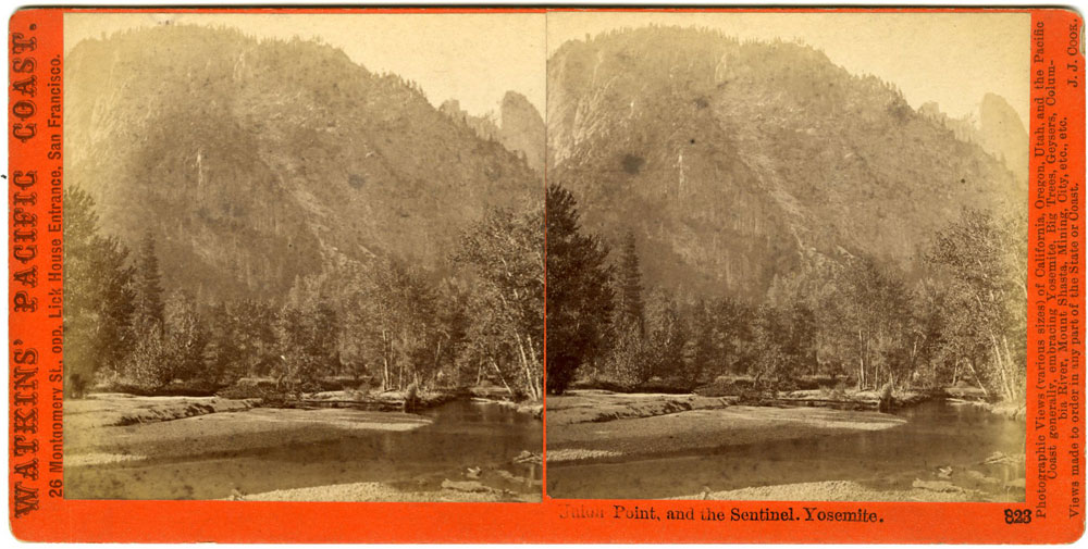 Watkins #823 - Union Point, and the Sentinel. Yosemite.