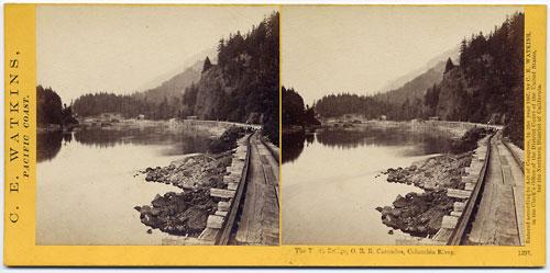 #1297 - The Tooth Bridge, O. R. R., Cascades, Columbia River