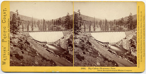 #1803 - Big Cañon (Bowman) Dam. North Bloomfield Gravel Mining Company.