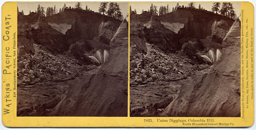 #1825 - Union Diggings, Columbia Hill, North Bloomfield Gravel Mining Co.