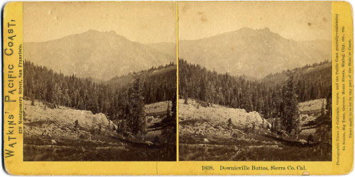 #1838 - Downieville Buttes, Sierra Co., Cal.