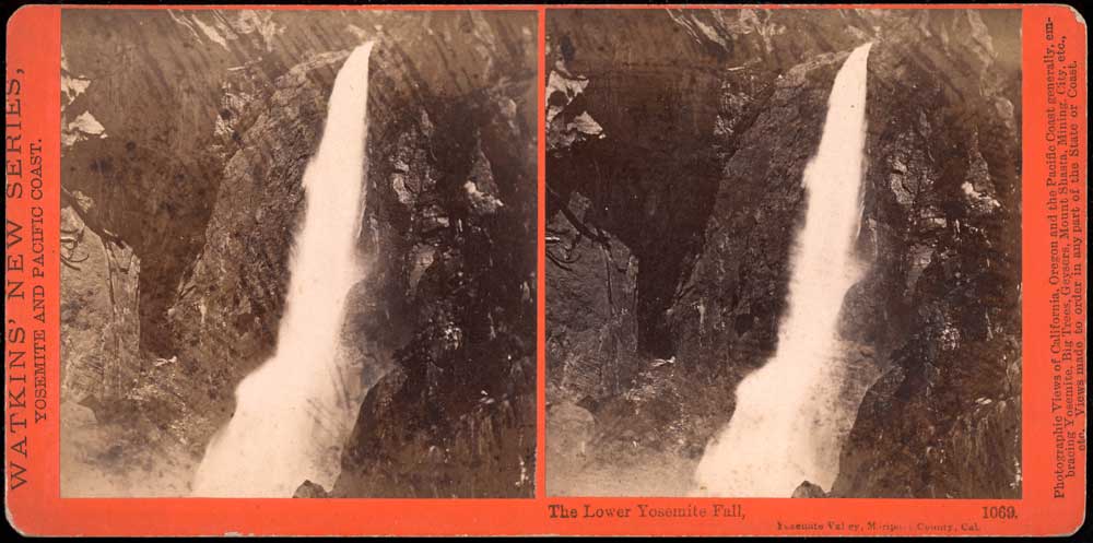 Watkins #1069 - The Lower Yosemite Fall, 418 Feet