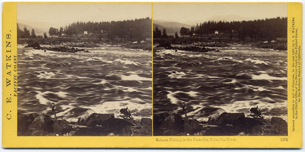 Watkins #1268 - Salmon Fishing in the Cascades, Columbia River