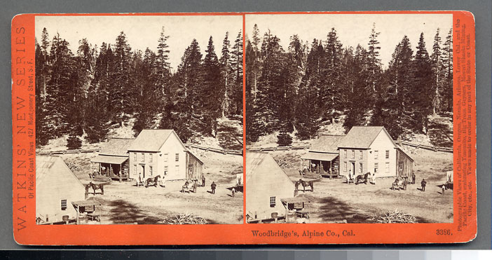 Watkins #3386 - Woodbridge's, Alpine County, Cal.