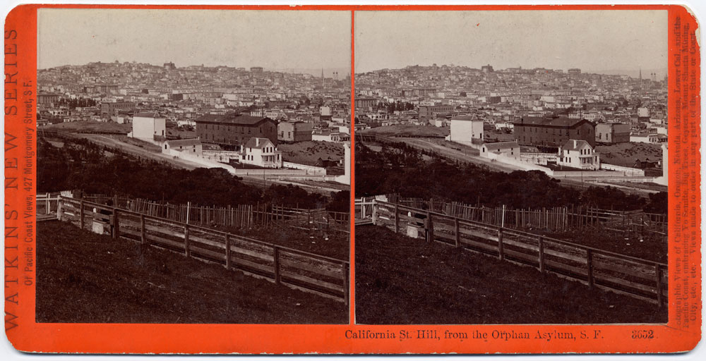 Watkins #3652 - California Street Hill, from the Orphan Asylum, San Francisco.