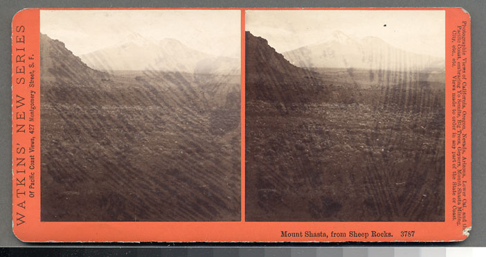 Watkins #3787 - Mt. Shasta from Sheep Rocks