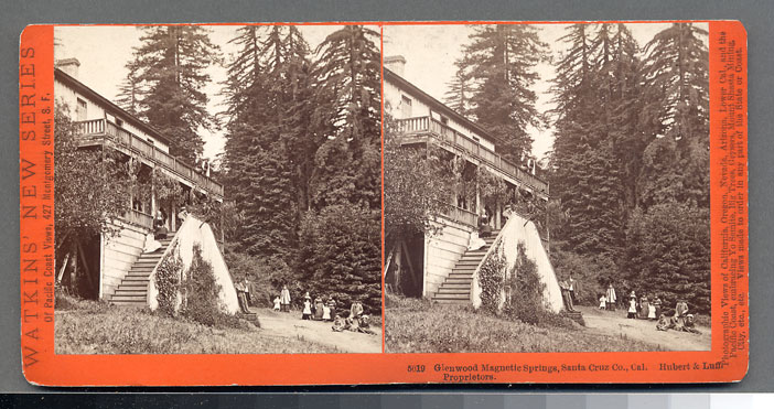 Watkins #5019 - Glenwood Magnetic Springs, Santa Cruz Co., Cal., Hubert & Luff, Proprietors.