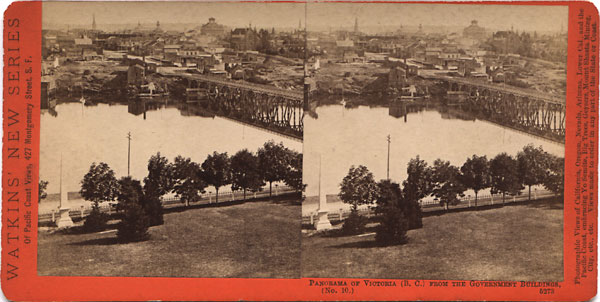 Watkins #5273 - Panorama of Victoria, (B.C.), from the Gov't Buildings, No. 10.