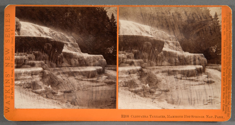 Watkins #E208 - Cleopatra Terraces, Mammoth Hot Springs, Nat. Park