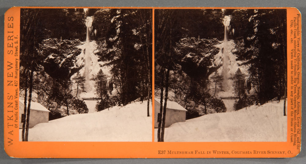 Watkins #E37 - Multnomah Falls in Winter, Cascades, Oregon
