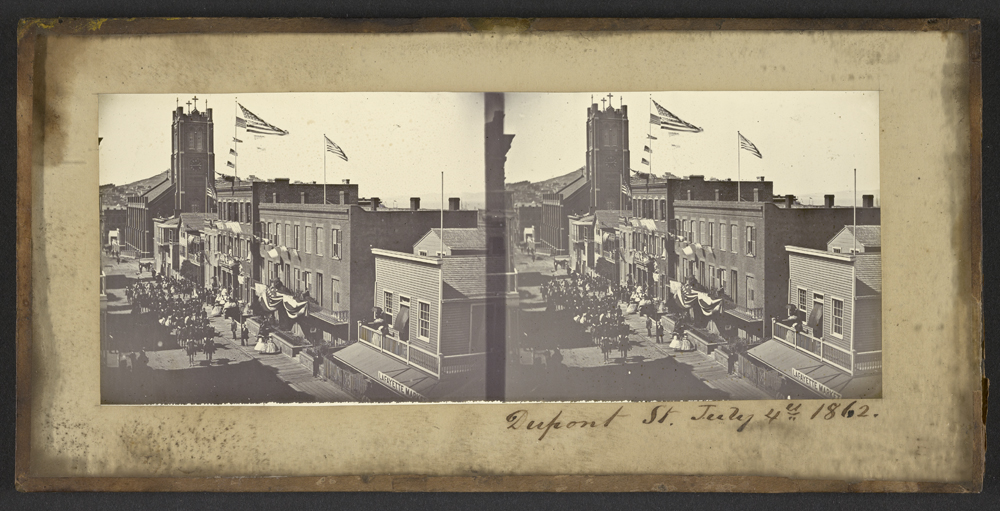 Watkins Unnumbered View - Dupont St. July 4th, 1862