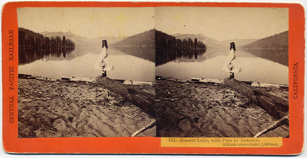 Watkins #131 - Donner Lake, with Pass in distance. Altitude above lake 1,126 feet