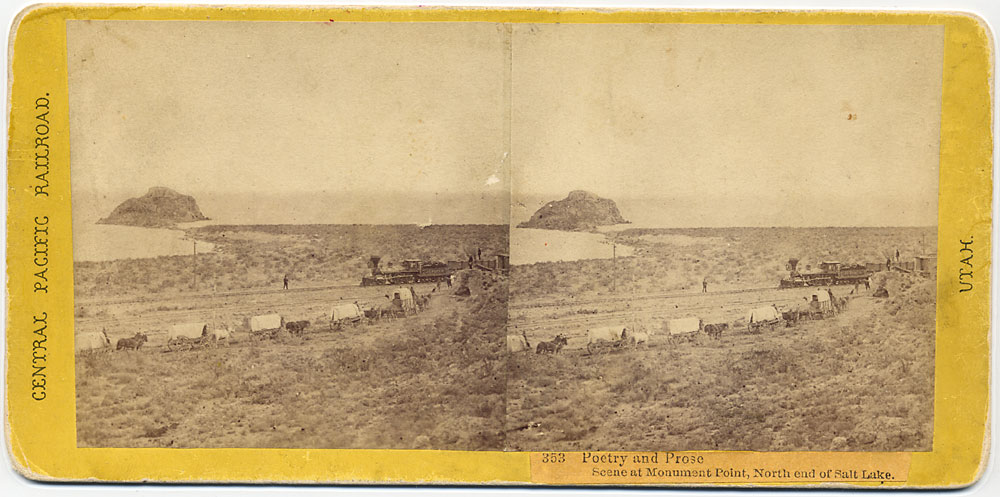 A.A Hart #353 - Poetry and Prose. Scene at Monument Point, North end of Salt Lake