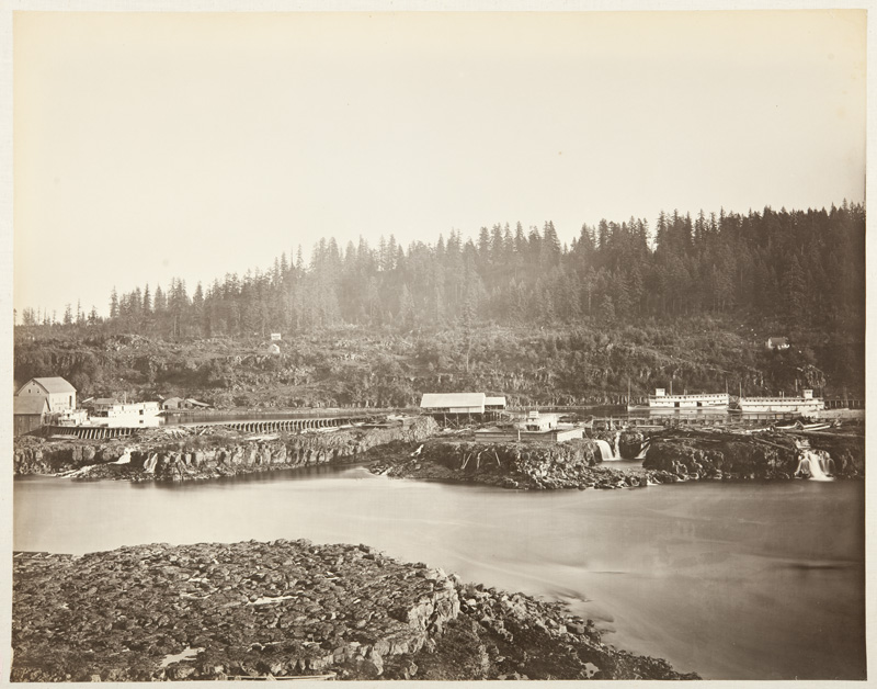 Watkins #411 - Oregon City and the Willamette Falls, Oregon (B)