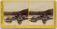 1289 - View on Columbia River from Oregon Railroad, Cascades