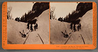 E35 - Clearing the Track, Winter of 1884-85, Columbia River, Oregon