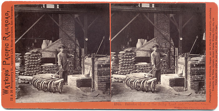 Interior view of the Selby Lead and Silver Smelting Works,