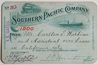 Unnumbered - Southern Pacific Company Pass - 1900