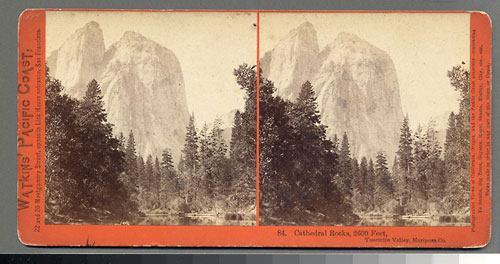 #84 - Cathedral Rocks, 2600 Feet, Yosemite Valley, Mariposa Co.