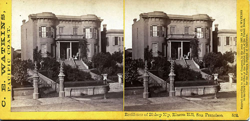 #542 - Residence of Bishop Kip, Rincon Hill, San Francisco.