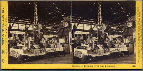 #653 - Mechanics' Institute, 1864, San Francisco.