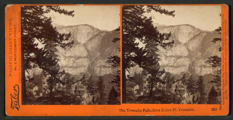 Watkins #811 - The Yosemite Falls, from Union Point