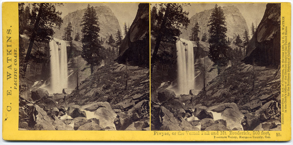 Watkins #20 - Piwyac, or the Vernal Fall, and Mt. Broderick, 300 feet