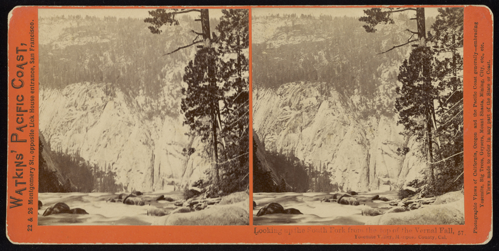Watkins #57 - Looking up the South Fork from the top of the Vernal Fall