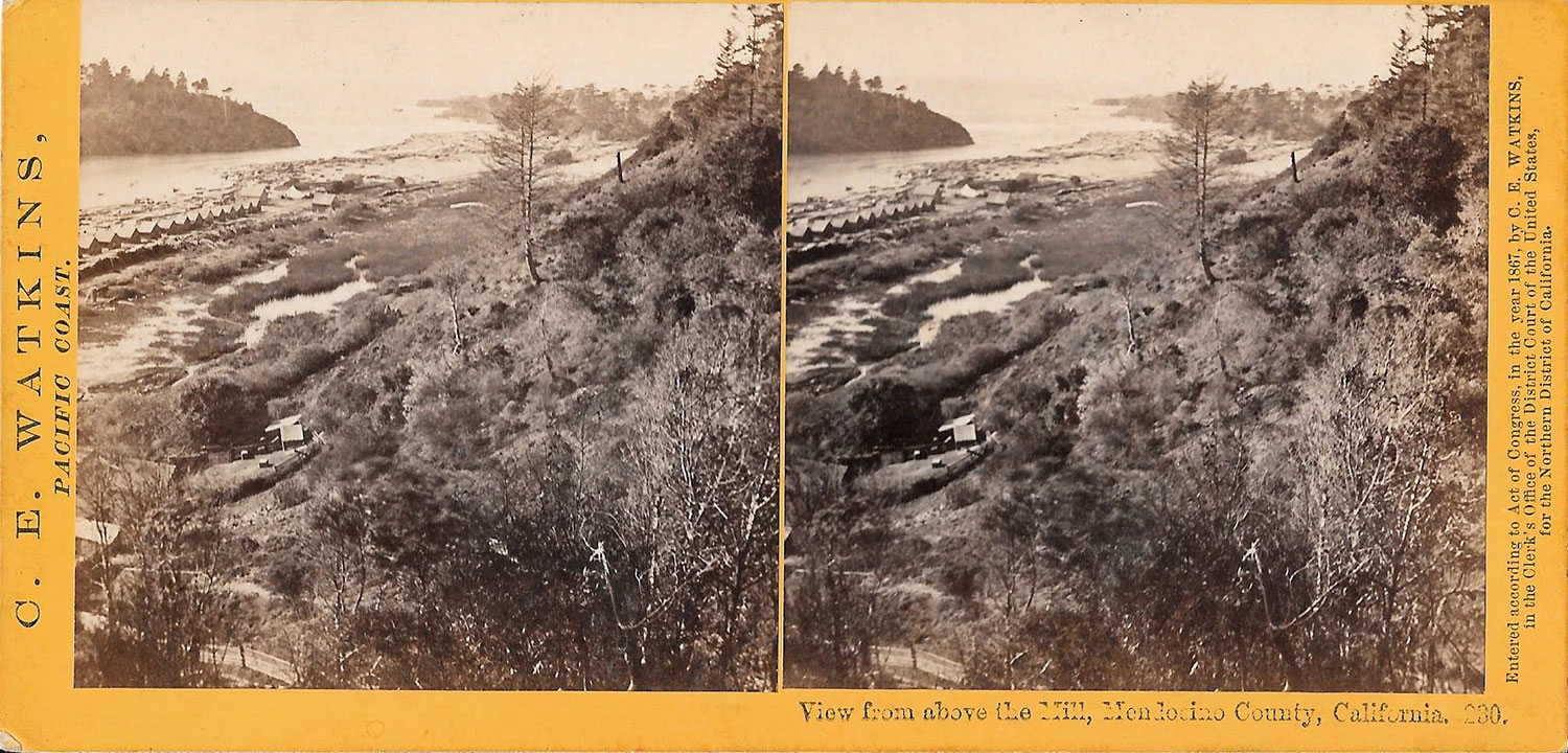 Watkins #230 - View from above the Mill, Mendocino County, California.