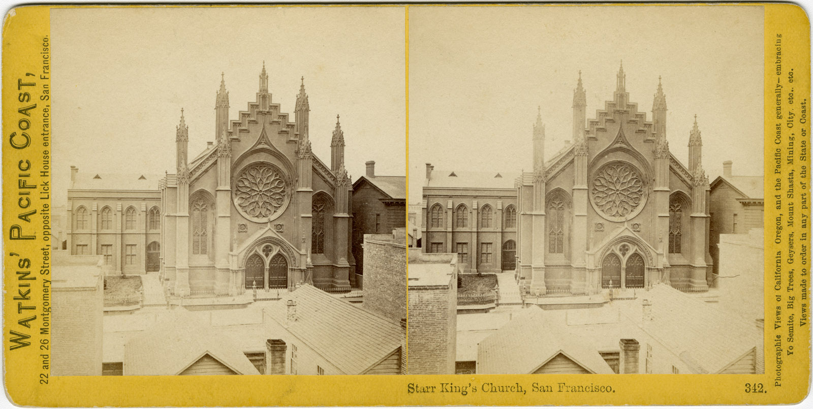 Watkins #342 - Star King's Church, San Francisco