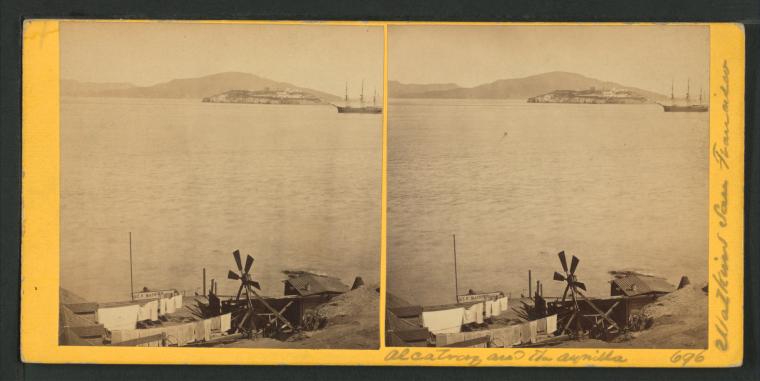 Watkins #696 - Alcatraz and the Aquila, San Francisco