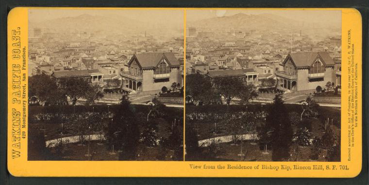 Watkins #701 - View from the Residence of Bishop Kip, Rincon Hill, San Francisco