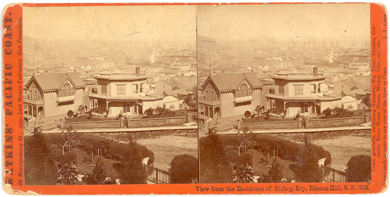 Watkins #703 - View from the Residence of Bishop Kip, Rincon Hill, San Francisco