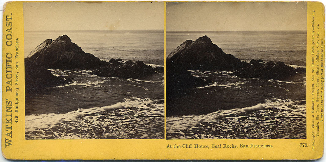 Watkins #779 - At the Cliff House, Seal Rocks, San Francisco