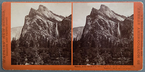 #1077 - Pohono, or the Bridal Veil, 900 feet, from the Coulterville Trail