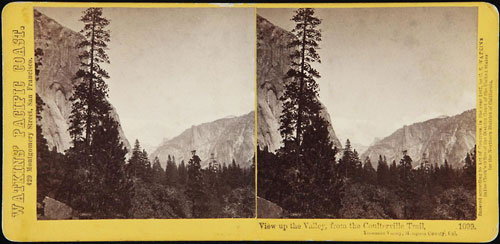 #1099 - View of the Valley from the Coulterville Trail, Yosemite Valley, Mariposa Co.
