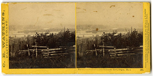 #1201 - Panorama of Portland and the Willamette River, Oregon. No. 1.