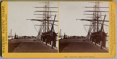 #1604 - Front St., wharf. (Ship Derby.)