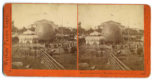 #1640 - Baloon Ascension, Woodward's Gardens, S. F.