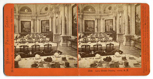 #1739 - Lick House Dining room, S. F.