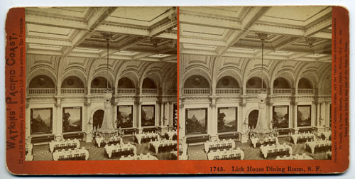 #1745 - Lick House Dining Room, S. F.