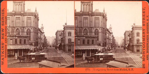 #1771 - Market Street, from New Montgomery and Market Streets, San Francisco.