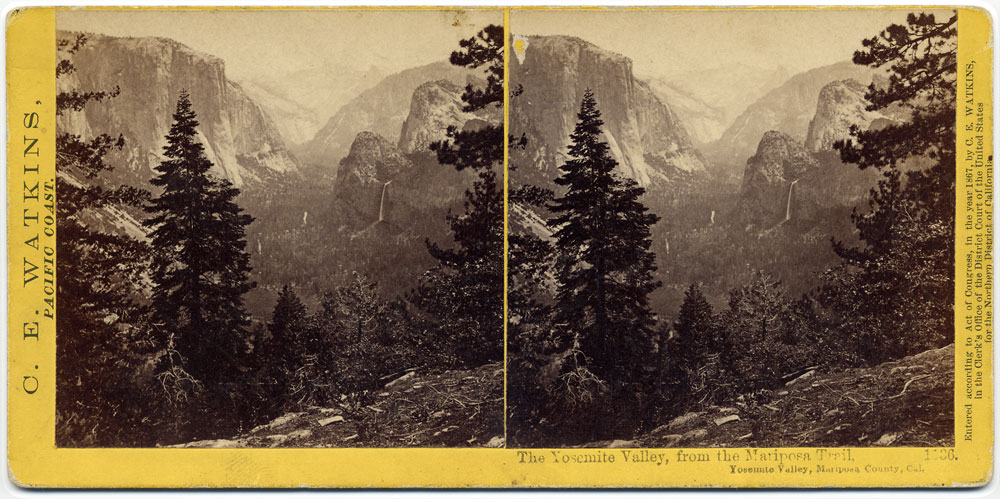Watkins #1136 - The Yosemite Valley, from the Mariposa Trail