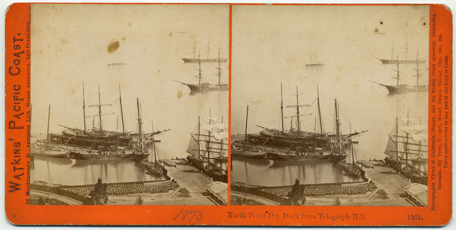 Watkins #1361 - North Point Dry Dock from Telegraph Hill.