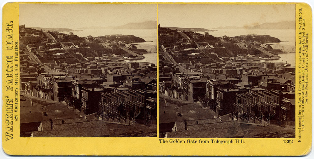 Watkins #1362 - The Golden Gate from Telegraph Hill