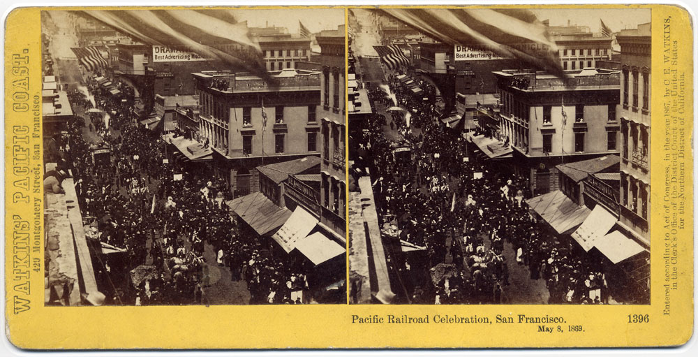 Watkins #1396 - Central Pacific Railroad Celebration, May 8, 1869.