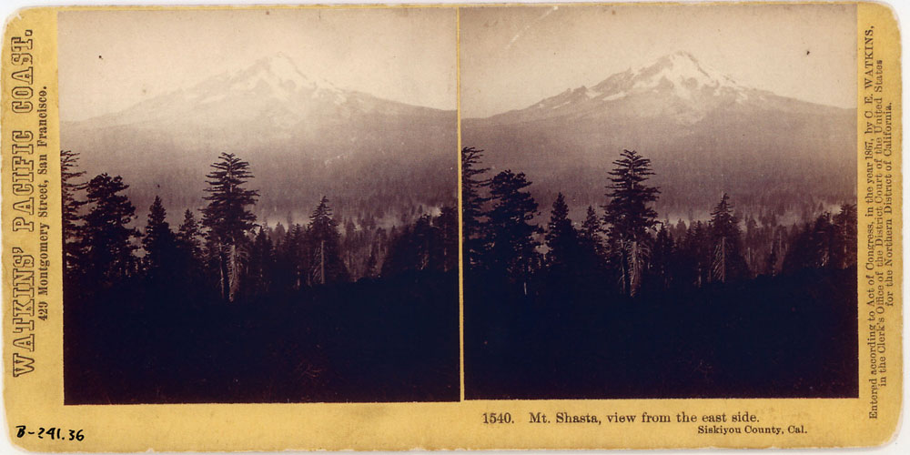 Watkins #1540 - Mt. Shasta, view from the east side, Siskiyou County, Cal.