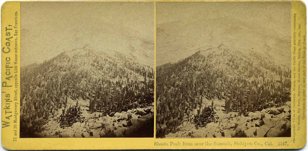 Watkins #1547 - Shasta Peak from near the Summit, Siskiyou Co., Cal.
