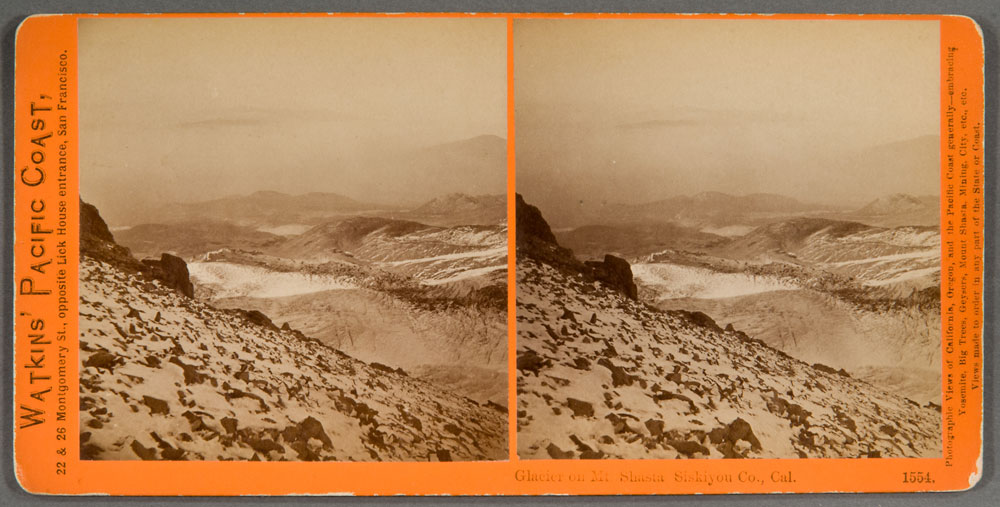 Watkins #1554 - Glacier on Mt. Shasta, Siskiyou Co., Cal.