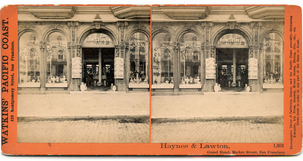 #1601 - Haynes & Lawton, Grand Hotel, Market Street, San Francisco